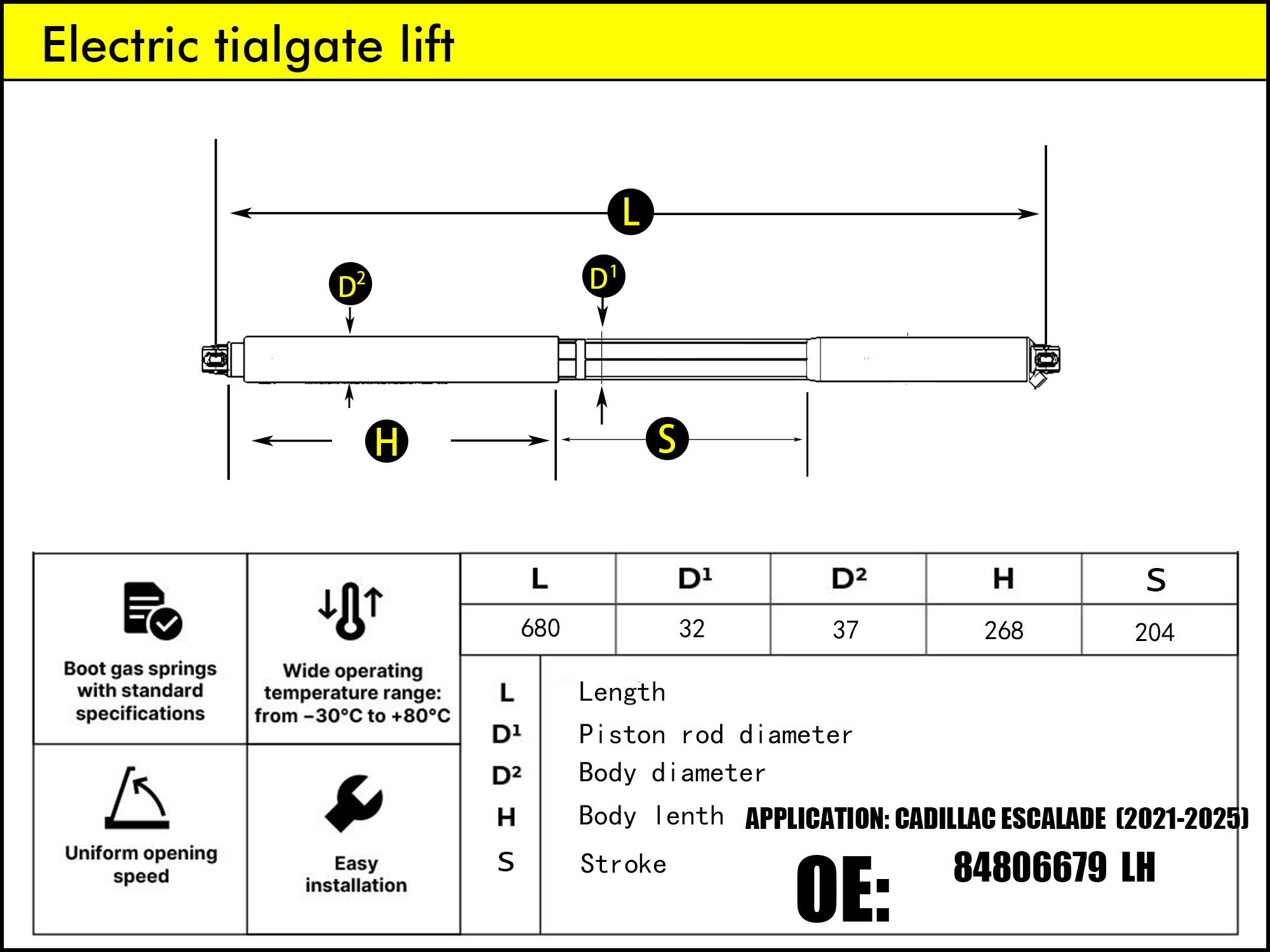 HL2322-Cadillac/GMC/Chevrolet Escalade/Yukon/Suburban&Tahoe LH（2021-...）