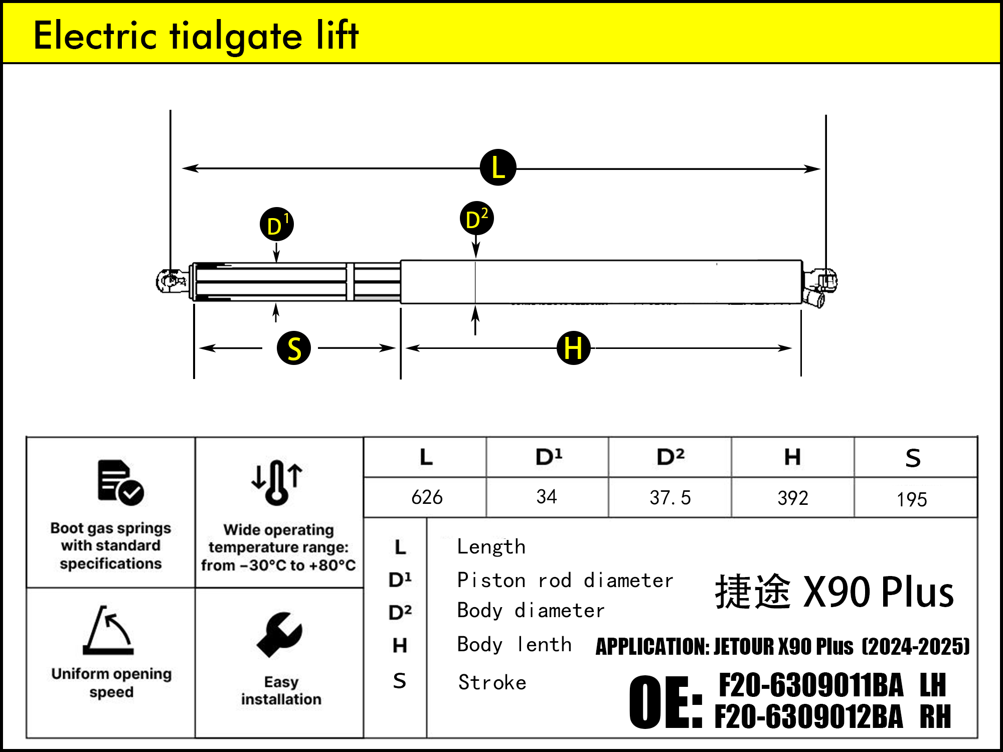 HL2614-JETOUR X90 Plus LH（2021-...）