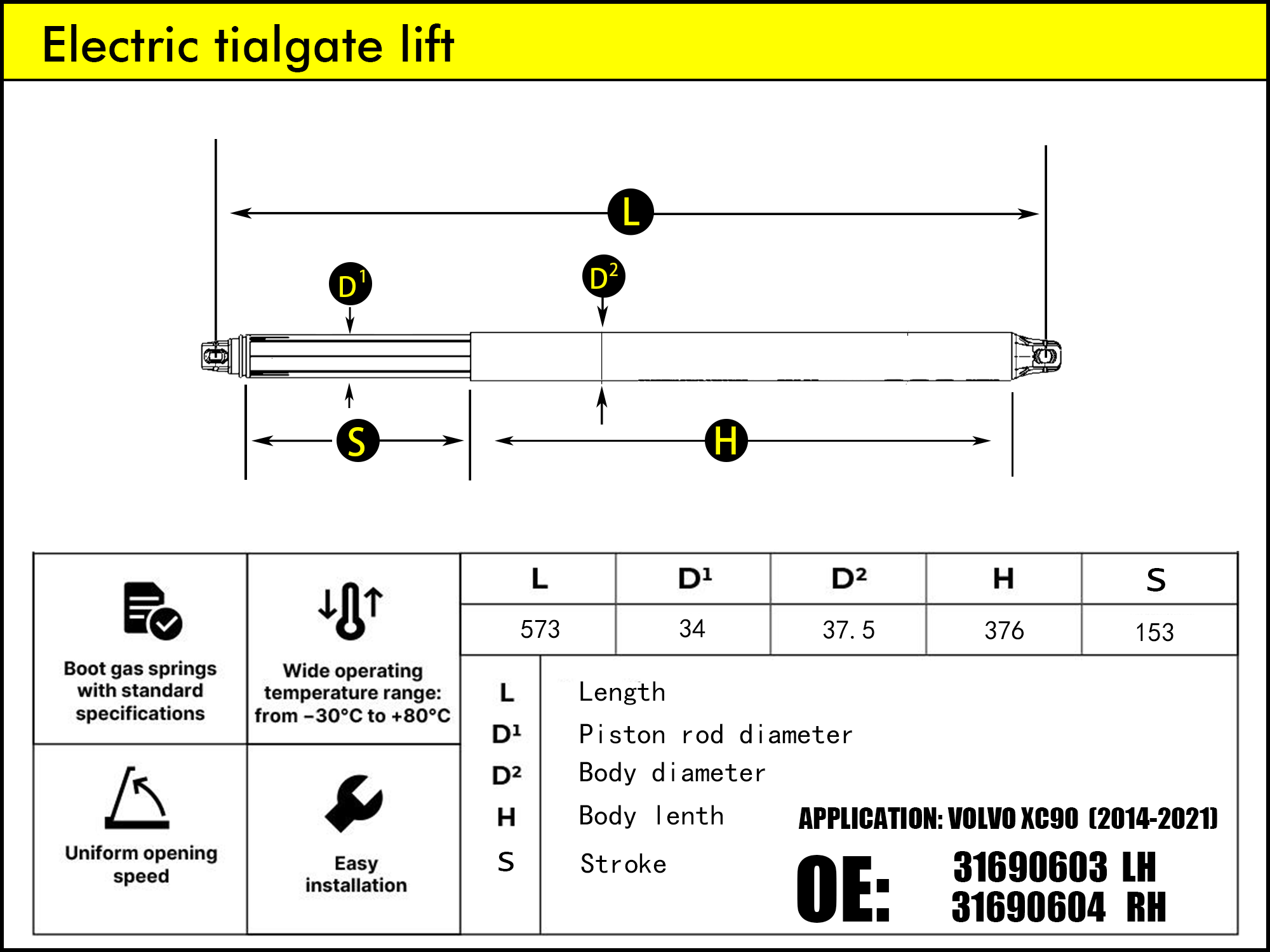 HL2099-Volvo XC90 II 256 LH/RH（2014-2025）
