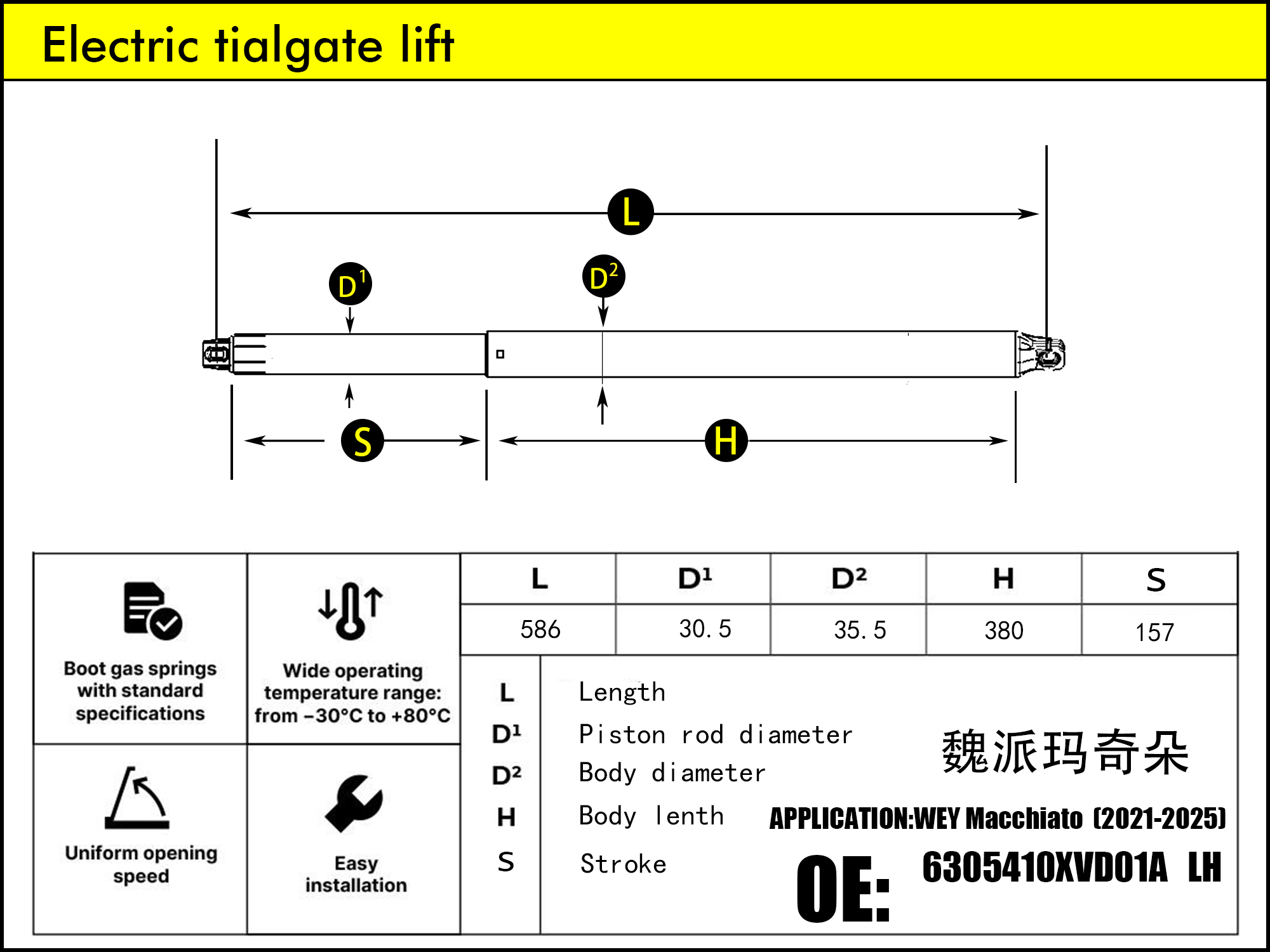 HL2573-GWM WEY Macchiato LH（2021-2022）