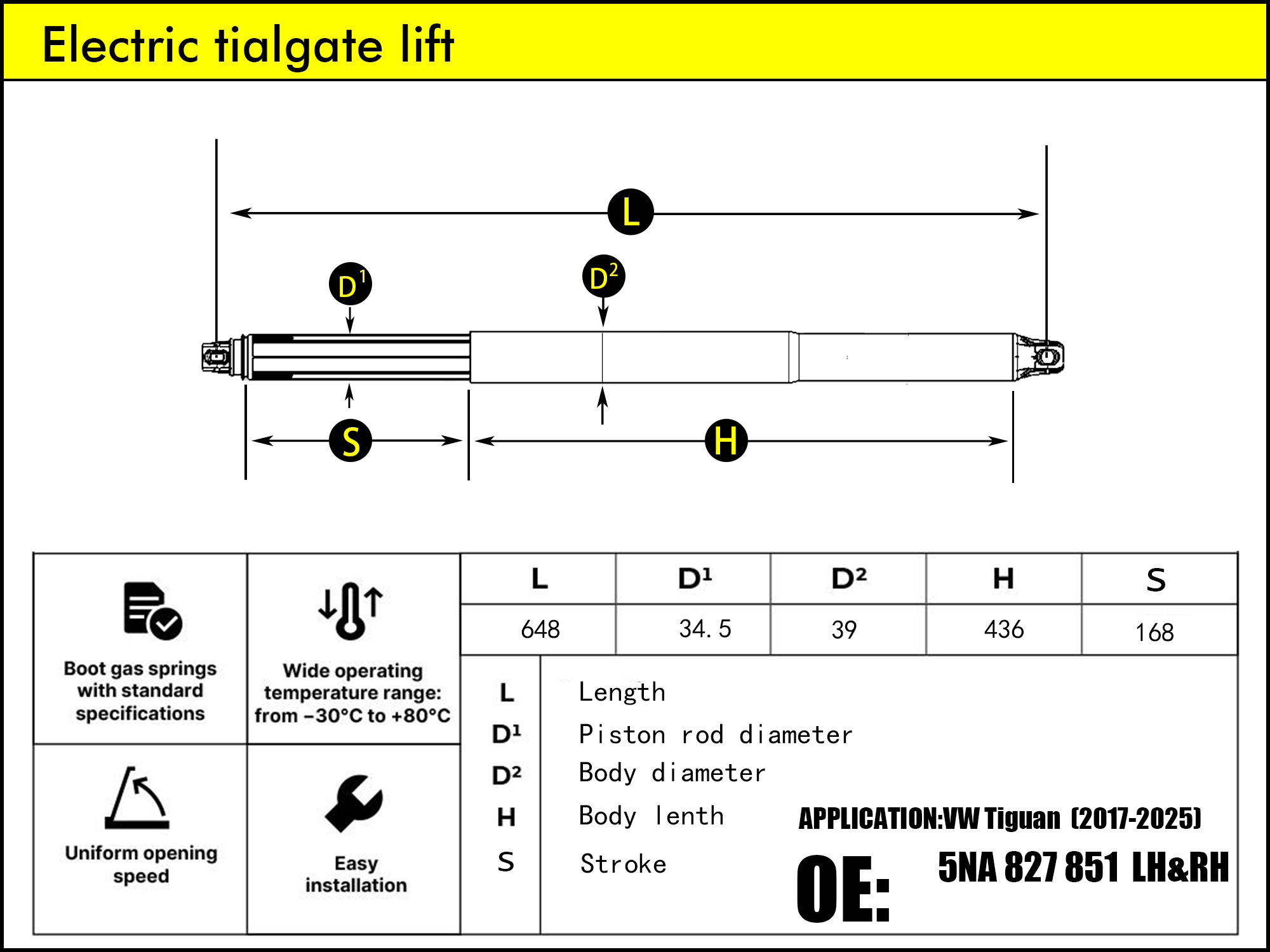 HL2045-VW/SEAT Tiguan II AD1/BW2 Tarraco KN2 LH/RH（2016-2023）