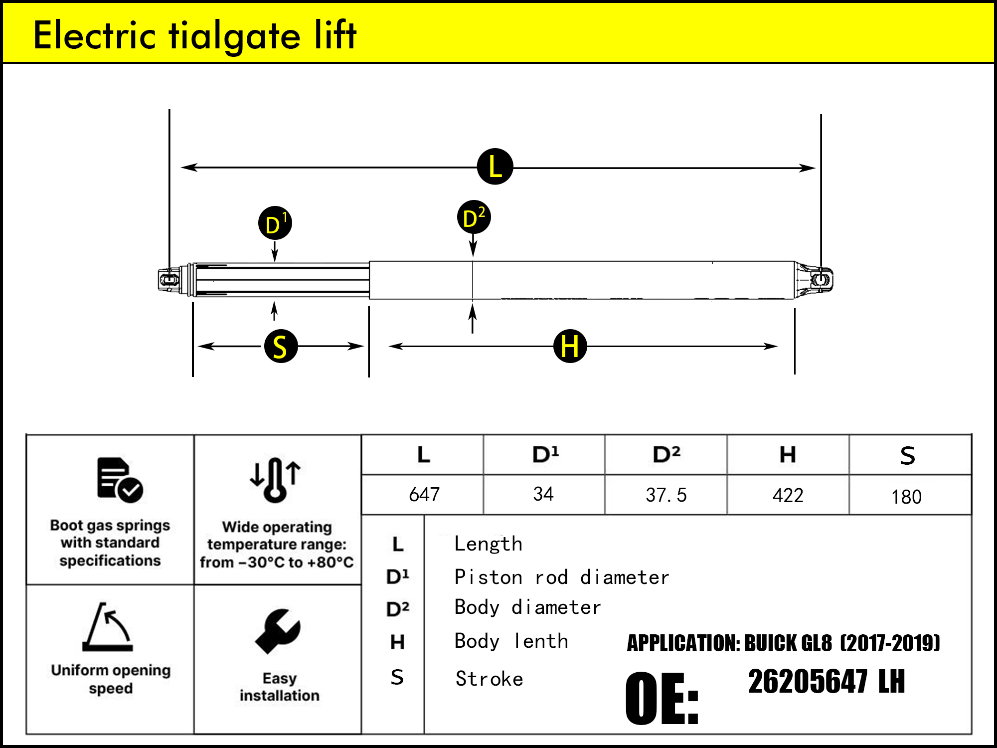 HL2061-Buick GL8 LH（2017-2019）