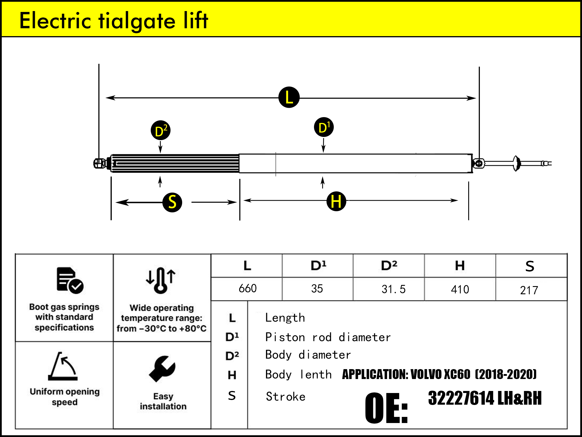 HL2392-Volvo XC60 II 246 LH/RH（2017-2025）