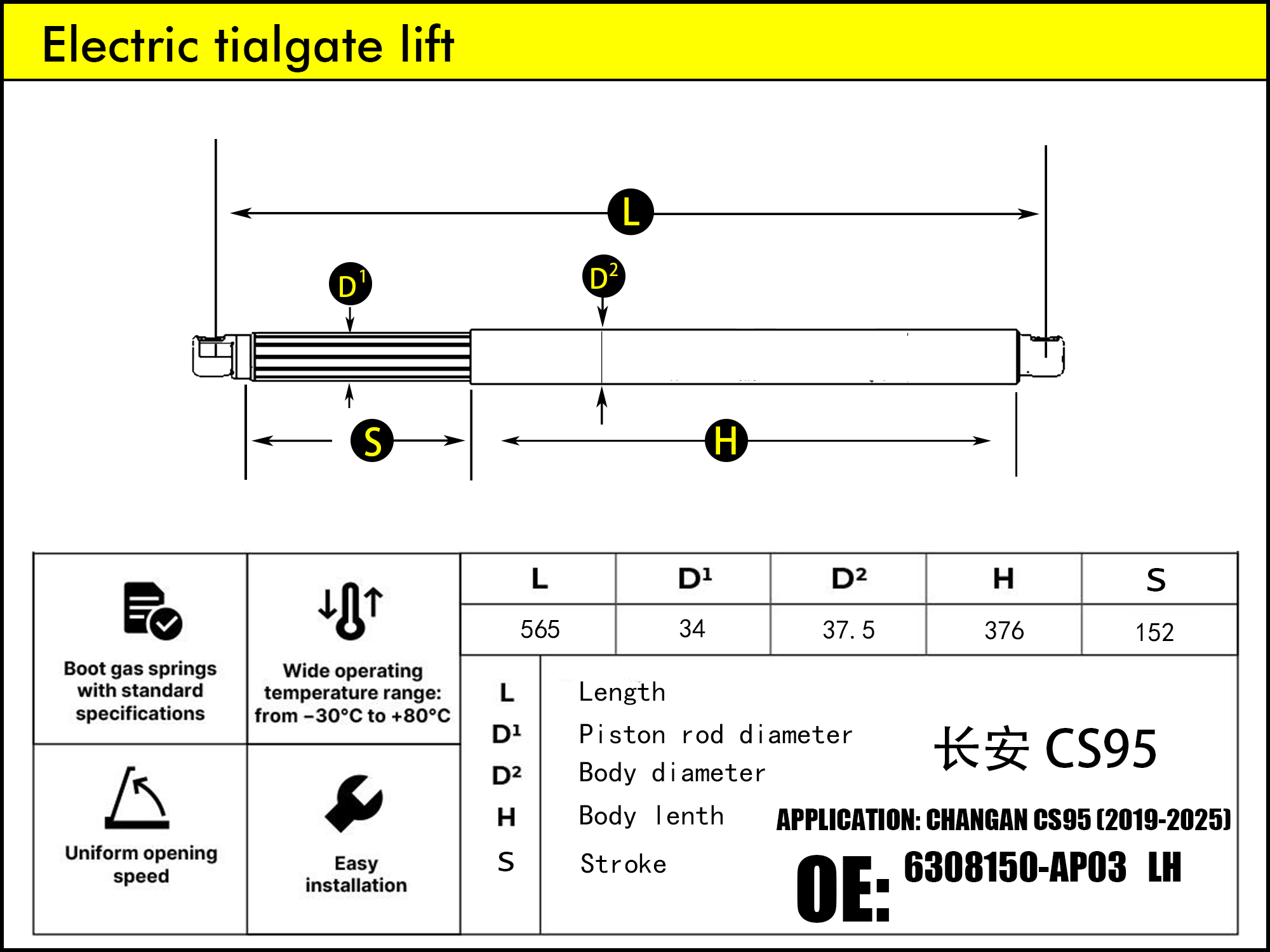 HL2054-Changan CS95 Plus LH（2023-...）