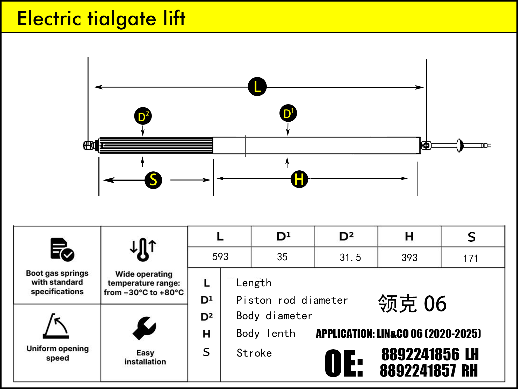 HL2368-LINK&CO 06 RH（2020-...）