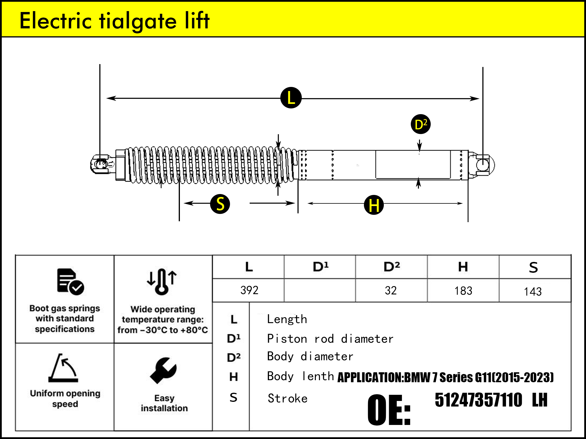 HL2316-BMW 7 Series G11/G12 LH（2015-2022）