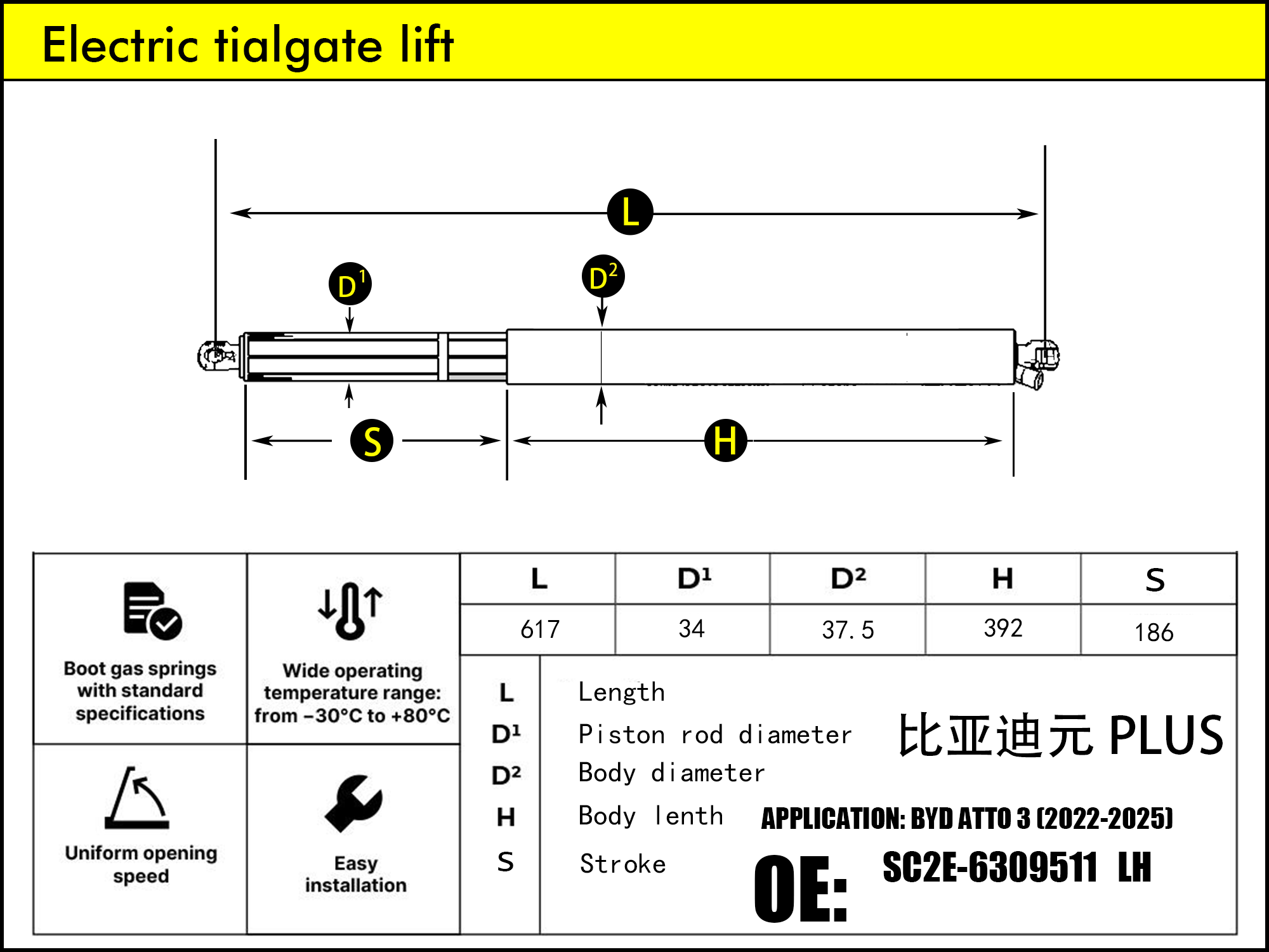 HL2559-BYD ATTO 3 LH（2022-...）