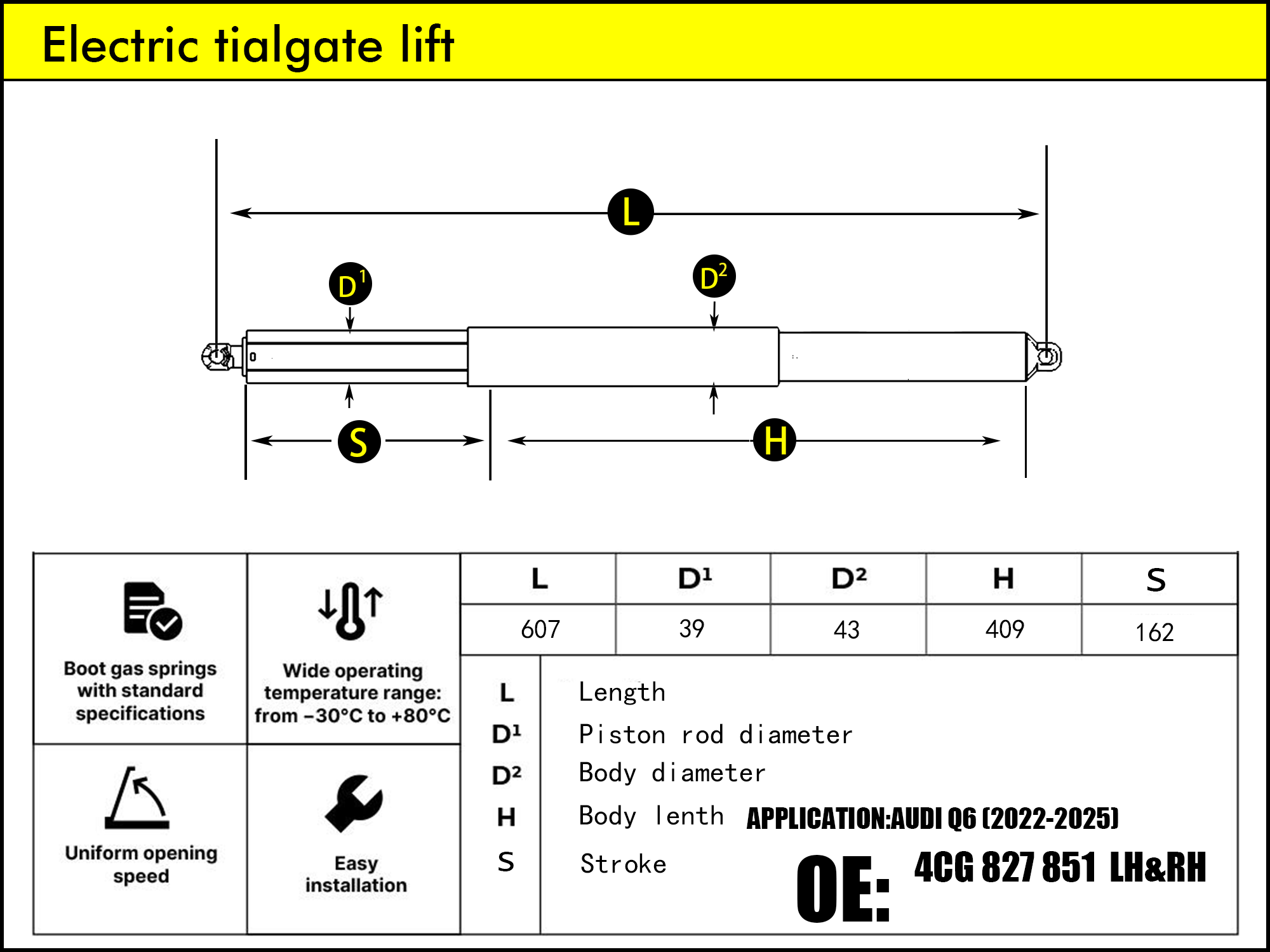 HL2251-AUDI Q6 LH/RH（2022-....）