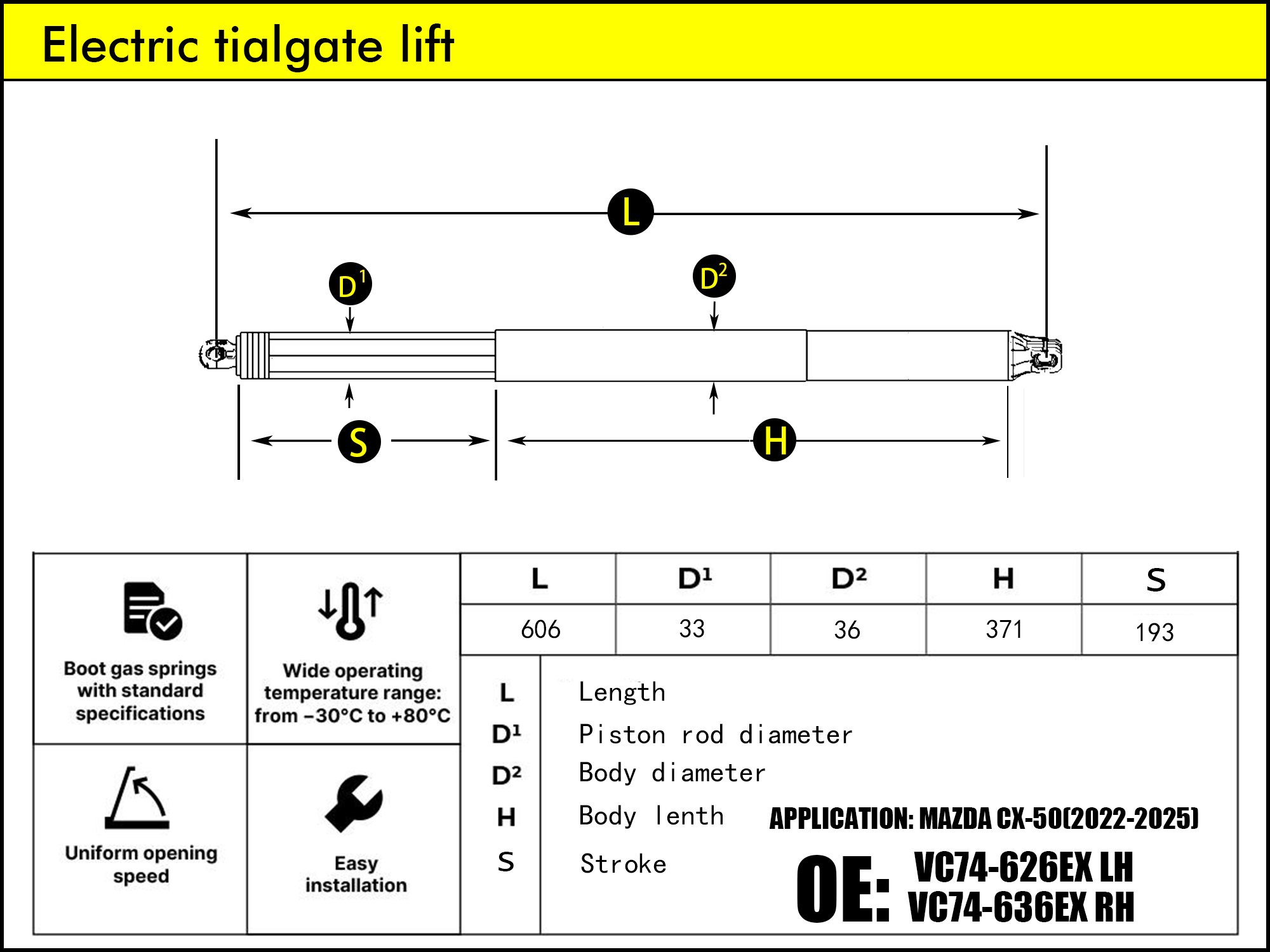 HL2652-MAZDA CX-50 I PY RH（2023-...）