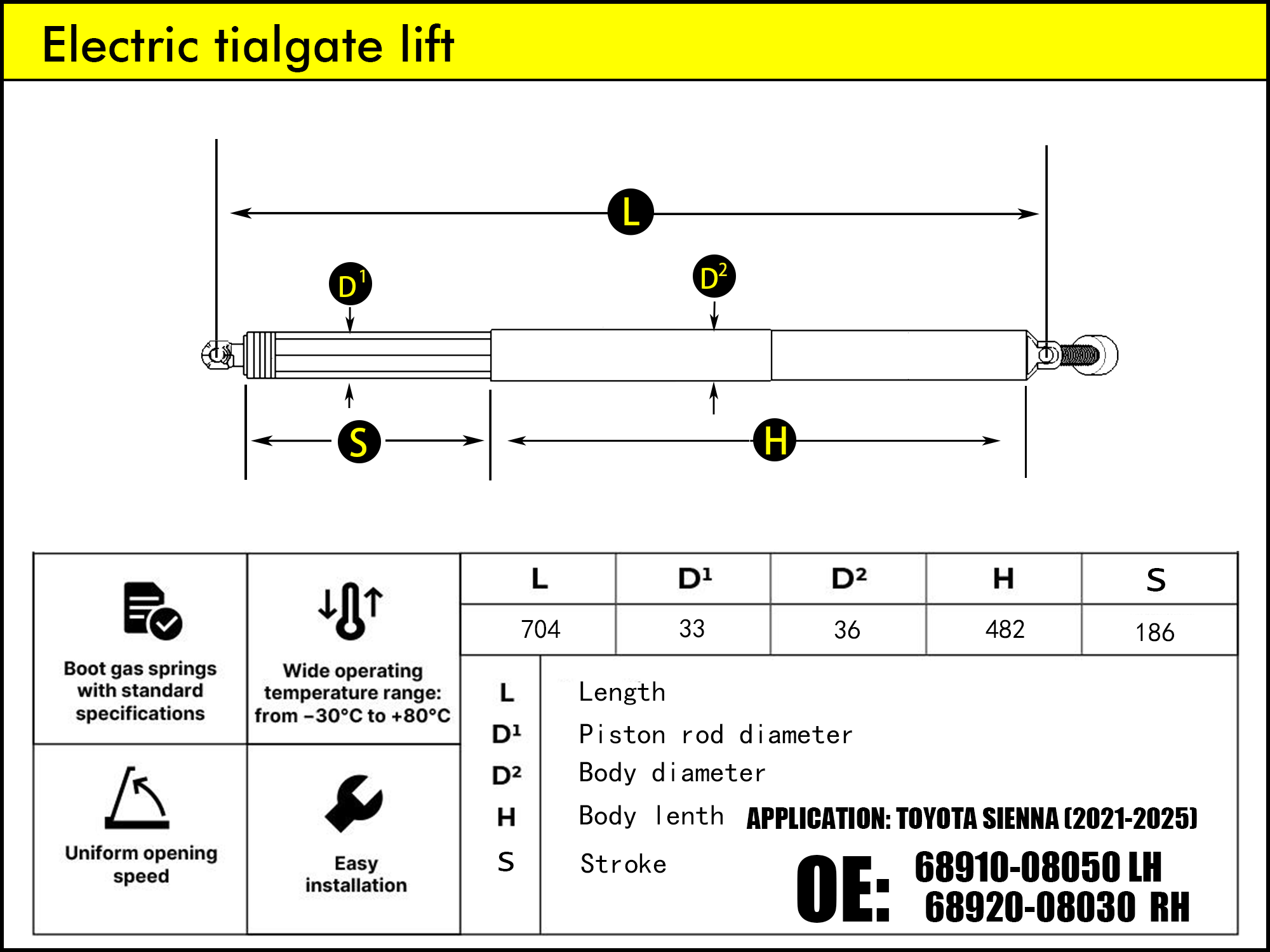 HL2269-Toyota Sienne IV XL40 LH（2020-2025）