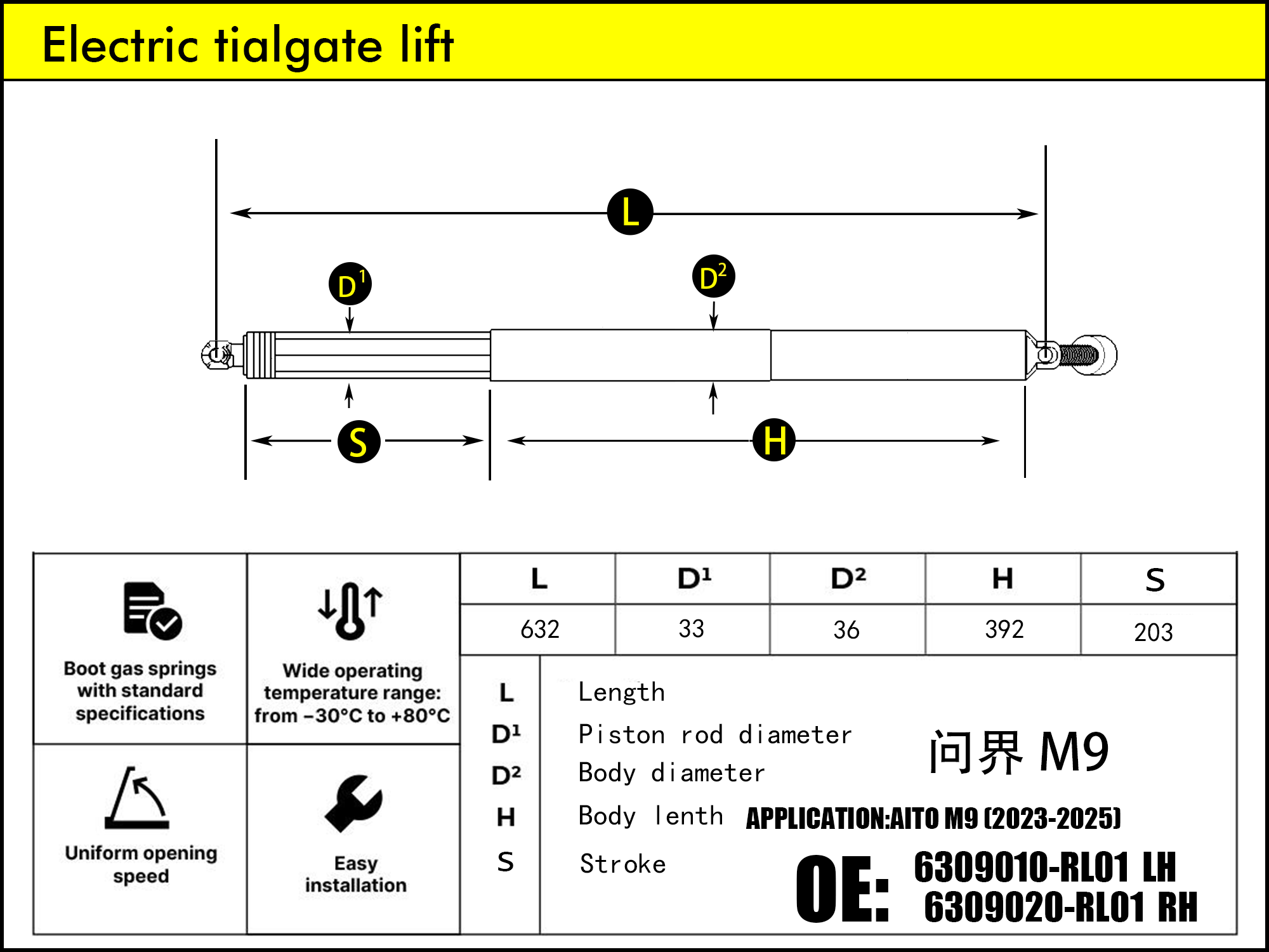 HL2518-AITO M9 RH（2023-...）