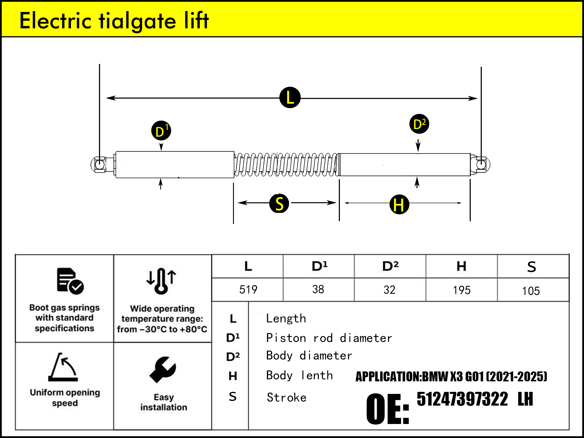 HL2409-BMW X3 G01 RH（2021-2024）